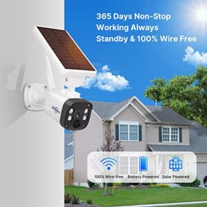 [1TB HDD,4MP Spotlight] Hiseeu Solar Battery Powered Wireless Security Camera System,100% Wire-Free,10CH HD 4K NVR,Night Vision, 2-Way Audio, PIR,Motion Record, Outdoor Home Surveillance