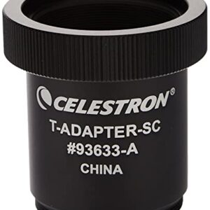 Celestron T-Adapter with SCT 5, 6, 8 with 9.25, 11, 14, Black (93633-A)