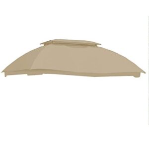 Garden Winds Replacement Canopy for The Sam's Club Domed Gazebo - Riplock 350 - Beige