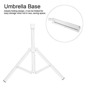 Duokon Triangular Umbrella Support Folding Sun Umbrella Stand Iron Umbrella Base for Beach Garden Camping