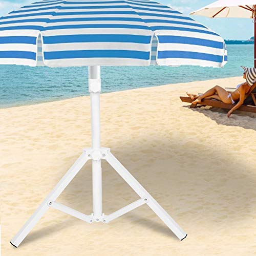 Duokon Triangular Umbrella Support Folding Sun Umbrella Stand Iron Umbrella Base for Beach Garden Camping