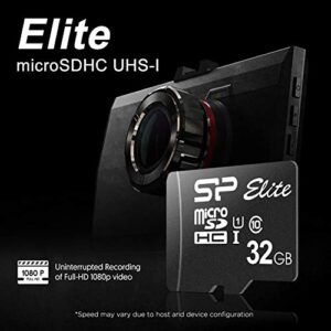 Silicon Power Elite 32GB MicroSD Card with Adapter (2 MicroSD + 1 Adapter)