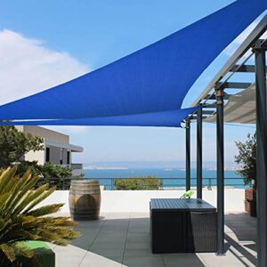 tronssien triangle 12’x12’x12′ sun shade sail, 95% uv blockage canopy awning for outdoor patio and garden, yard activities