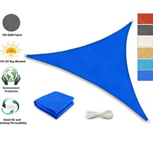 Tronssien Triangle 12'x12'x12' Sun Shade Sail, 95% UV Blockage Canopy Awning for Outdoor Patio and Garden, Yard Activities