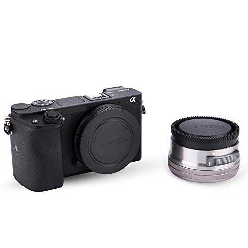 2 Pack JJC E-Mount Body Cap and Rear Lens Cap Kit for Sony A6000 A6100 A6300 A6400 A6500 A6600 A7C A7IV A7III A7II A7 A7RV A7RIV A7RIII II A7R A7S III II ZV-E1 A1 A9 FX3 FX30 & More Sony Camera & Lens