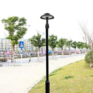 CYLED Post Top Light 60W LED Circular Area Light 8000Lm 5500K Pure White (200W Equivalent) Garden Pole Lights Outdoor Post Top Lamps Lamp Top Pathway Pole Light Fixture for Street Yard Garden