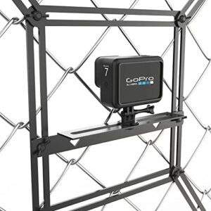 action camera fence mount metal backstop chain link fence mount for gopro/smartphone-ideal backstop camera mount for recording baseball,softball and tennis games