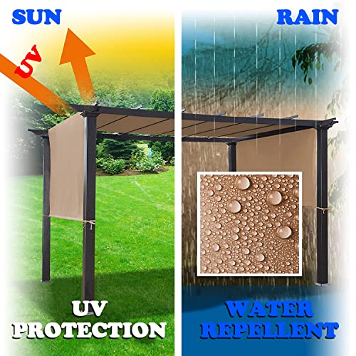 Pergola Roof, Replacement Roof, Canopy Garden Sun Shade Patio Canopy Shelter Weather-Resistant, Water-Repellent for Pergola Outdoor Canopies Canopy Cover for Freestanding Pergola