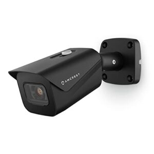 amcrest ultrahd 4k (8mp) outdoor bullet security ip poe camera, 98ft nightvision, 2.8mm lens, ip67 weatherproof, 256gb microsd recording, black (ip8m-2496eb-v2)