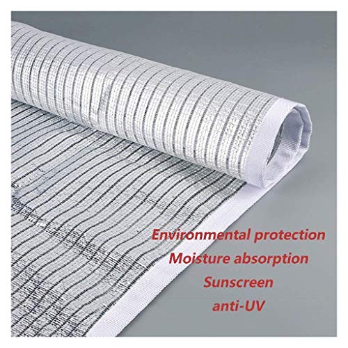 White Reflective Aluminet Shade Cloth Sunblock Shade Net UV Resistant, Premium Garden Shade Mesh Tarp Top Shade Cloth Quality Panel Flowers Plants Patio Lawn Customized