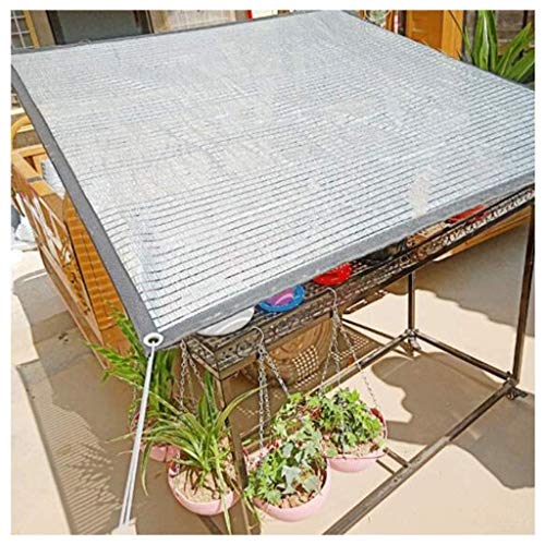 White Reflective Aluminet Shade Cloth Sunblock Shade Net UV Resistant, Premium Garden Shade Mesh Tarp Top Shade Cloth Quality Panel Flowers Plants Patio Lawn Customized