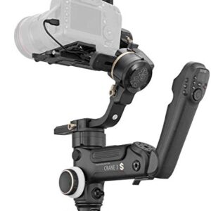 ZHIYUN Crane 3S Camera Stabilizer [Official], Handheld 3-Axis Gimbal Stabilizer for DSLR Cinema Cameras and Camcorder