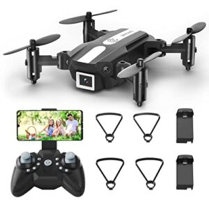 ferietelf t25 mini drone with camera – 1080p hd rc drones for kids 8-12 fpv drone for adults beginners, with one key take off/landing, gravity sensor, gesture control, 3d flip, voice control
