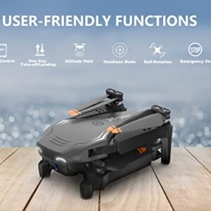 heygelo S90 Drones with Camera for Adults, 1080P HD Mini FPV Drone for Kids Beginners, Foldable RC Quadcopter Toys Gifts for Boys Girls with Altitude Hold, Gravity Control, 2 Batteries and Carry Case