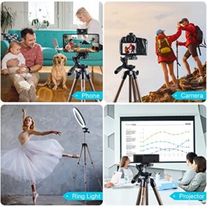 Endurax 60'' Tripod for Camera Canon Nikon DSLR, Camera Phone Tripod with Universal Holder, Carry Bag, Max. Load 6.6 lbs