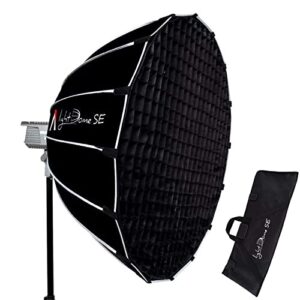 aputure light dome se 33.5inch softbox bowens mount with honeycomb grid for aputure light storm ls 600d pro, 300d ii, 300x, 120d ii or amaran 100 and 200 cob series lights