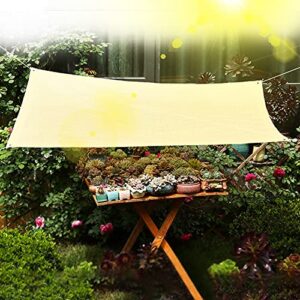 CHHD Outdoor Shade Cloth HDPE Mesh Shade Tarp Summer Shade Netting Ventilated Breathable Sunshade Sunscreen for Patio Balcony Carport Greenhouse Garden Cover, Customizable