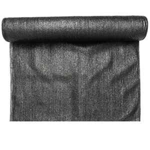 WindscreenSupplyCo 5'10" x 100 ft 60% Shade Cloth Roll for Covering Garden, Greenhouse, Patio, Canopy (Black)