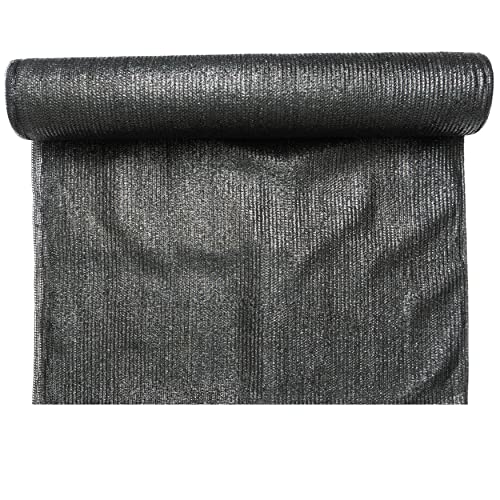 WindscreenSupplyCo 5'10" x 100 ft 60% Shade Cloth Roll for Covering Garden, Greenhouse, Patio, Canopy (Black)