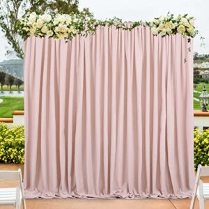 mokohouse 10ft x 8ft pink backdrop for parties pink backdrop drape for birthday valentines 2 panels 5ft x 8ft