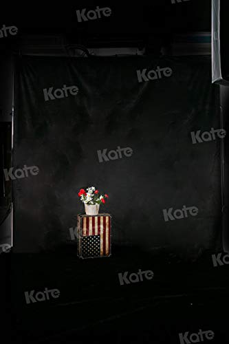 Kate 10ft×12ft Solid Black Backdrop Portrait Background for Photography Studio