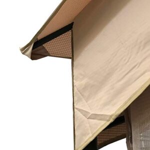 Garden Winds Replacement Canopy for The Massillon Biscayne Gazebo - Standard 350 - Beige