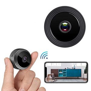 mini camera, wireless wifi motion detects magnetic camera, hd 1080p portable home security cameras covert nanny cam small indoor outdoor video recorder motion activated night vision (a)