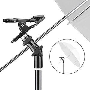 EMART 8.5FT Light Stand Kit with 5/8" Reflector Holder,Heavy Duty Metal Clamp Holder Light Stand Bracket with Umbrella Hole,Reflector Stand and Clamp Reflectors Holder for Photography Video Studio