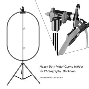 EMART 8.5FT Light Stand Kit with 5/8" Reflector Holder,Heavy Duty Metal Clamp Holder Light Stand Bracket with Umbrella Hole,Reflector Stand and Clamp Reflectors Holder for Photography Video Studio