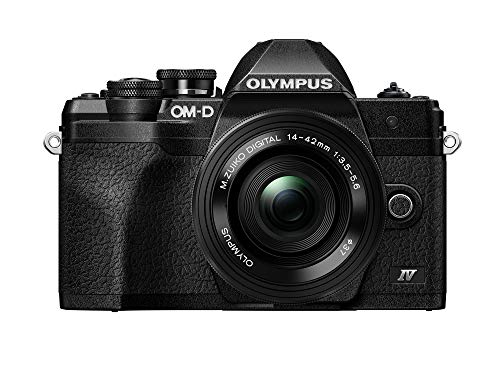 OLYMPUS E-M10 Mark IV Black Micro Four Thirds System Camera M.Zuiko Digital ED 14-42mm F3.5-5.6 EZ kit 20MP Sensor 5-Axis Image Stabilization 4K Video Wi-Fi