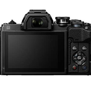 OLYMPUS E-M10 Mark IV Black Micro Four Thirds System Camera M.Zuiko Digital ED 14-42mm F3.5-5.6 EZ kit 20MP Sensor 5-Axis Image Stabilization 4K Video Wi-Fi