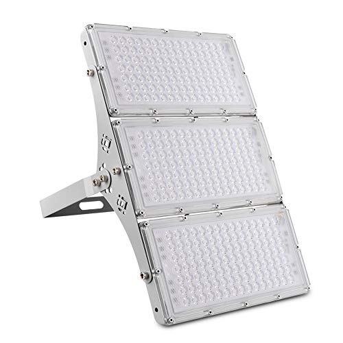 CHARON 300W LED Flood Light, 24000LM Super Bright Outdoor Work Stadium Lights, 6000K Daylight White, IP66 Waterproof Security Lights, Landscape Wall Lights for Garage, Garden, Lawn, Yard, Playground