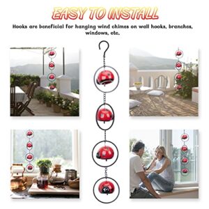 Ceramics Wind Chimes Outdoor, Wind Chime for Outside with Soothing Melodic Tones for Garden Patio Balcony Home Décor Ladybug