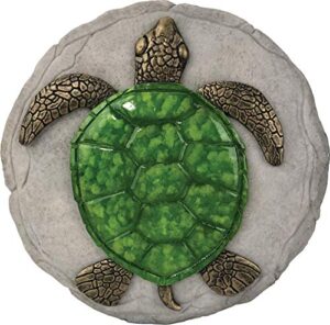 spoontiques -garden décor – turtle stepping stone – decorative stone for garden