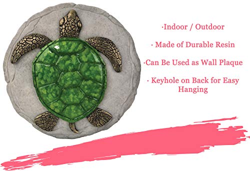 Spoontiques -Garden Décor - Turtle Stepping Stone - Decorative Stone for Garden