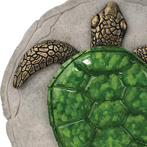 Spoontiques -Garden Décor - Turtle Stepping Stone - Decorative Stone for Garden