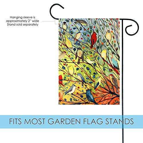 Toland Home Garden 119537 Tree Birds Spring Flag 12x18 Inch Double Sided Spring Garden Flag for Outdoor House summer Fall Flag Yard Decoration