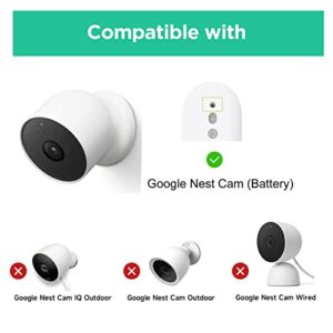 OLAIKE Anti-Theft and Anti-Drop Safety Chain Accessory for Google Nest Cam Outdoor or Indoor (Battery) - 2nd Gen,Screws and Screwdrivers with Special Holes, Not Easy to Steal (Camera Not Included)