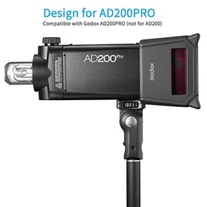 Godox AD200PRO-PC Silicone Fender Protect Case for AD200Pro Flash Light Screen Protection