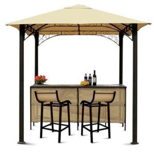 garden winds 8 x 8 pavillion barzebo replacement canopy top cover – riplock 350