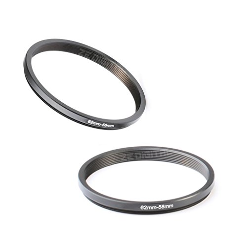 K&F Concept 11 Pieces Step Down Filter Adapter Rings Set, Metal Step Down Filter Adapter Ring Kit 43-37mm 52-43mm 55-52mm 58-55mm 62-58mm 67-62mm 72-67mm 77-72mm 82-77mm for Camera Lens