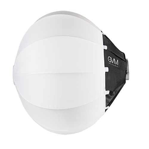 GVM Lantern Softbox Soft Light Modifier, 26inch, Quick-Setup Quick-Folding GVM Light Upgraded for GVM SD80D P80S SD300D SD200D SD200S ST200R ST100R PR150D PR150R and Other Bowens Mount Light