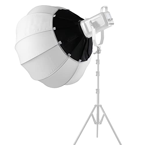 GVM Lantern Softbox Soft Light Modifier, 26inch, Quick-Setup Quick-Folding GVM Light Upgraded for GVM SD80D P80S SD300D SD200D SD200S ST200R ST100R PR150D PR150R and Other Bowens Mount Light