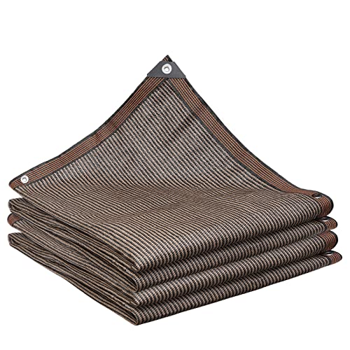 Abrotain Shade Sail Sun Shade Cloth Fabric 9'9"x13' Brown Outdoor Privacy Screen Patio Shades Canopy Pergola Cover Awning UV Block for Pergola Patio Backyard Lawn Garden Yard Deck