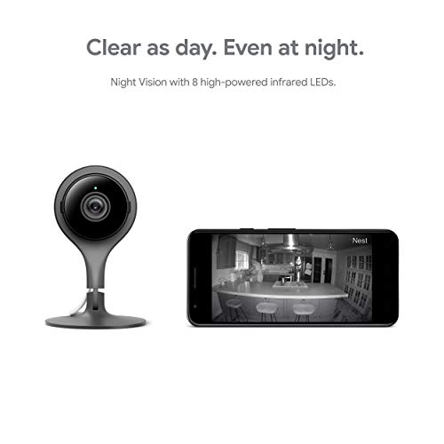 Google Nest Cam Indoor 3 Pack - Wired Indoor Camera for Home Security - Control with Your Phone and Get Mobile Alerts - Surveillance Camera with 24/7 Live Video and Night Vision