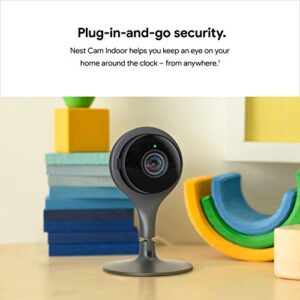 Google Nest Cam Indoor 3 Pack - Wired Indoor Camera for Home Security - Control with Your Phone and Get Mobile Alerts - Surveillance Camera with 24/7 Live Video and Night Vision