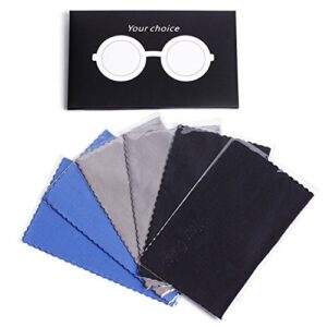 Your Choice Microfiber Cleaning Cloths 6 Pack for Eyeglasses, Camera Lens, Cell Phones, CD, DVD, Computers, Tablets, Laptops, Telescope, LCD Screens and Other Delicate Surfaces Cleaner