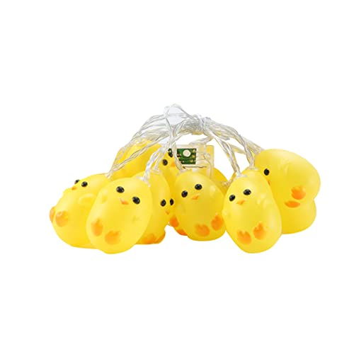 Easter Lights, 5ft 10 LEDs Chicks Light Indoor/Outdoor Decorative Light Battery Operated Chicks Night Light Walls, Windows, Rooms Decorative Lights for Tent Garden Patio Holiday Tree Decorative