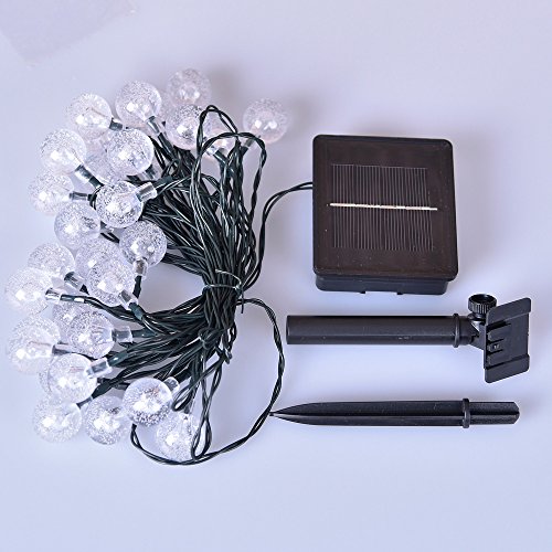 ECOLINEAR Solar String Lights 30 LEDs Outdoor Solar Powered LED String Lights Waterproof Copper Wire Lights for Christmas Garden (Four Colors)