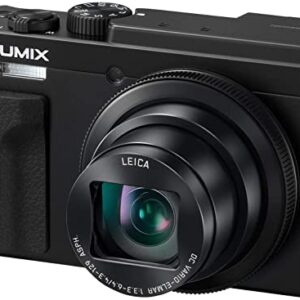 Panasonic LUMIX ZS80D 4K Digital Camera, 20.3MP 1/2.3-inch Sensor, 30X Leica DC Vario-Elmar Lens, F3.3-6.4 Aperture, WiFi, Hybrid O.I.S. Stabilization, 3-Inch LCD, DC-ZS80DK (Black)